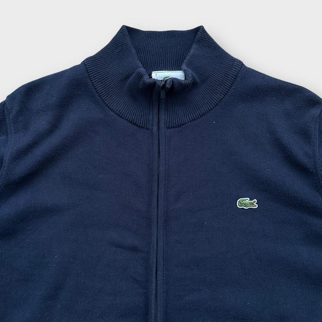 Lacoste-Strickpullover mit Reißverschluss – mittelgroß