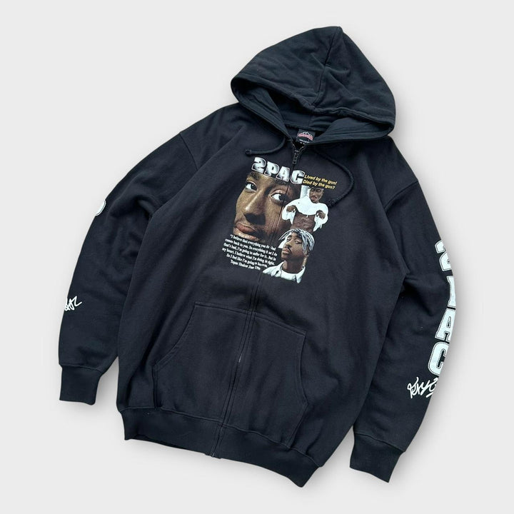 Y2K Tupac Kapuzenpullover - XL
