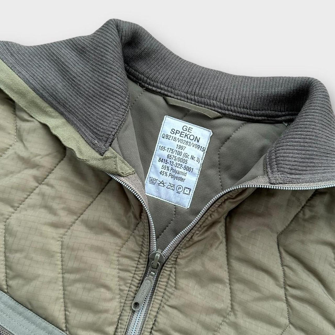 Vintage deutsche Militär-Linerjacke – mittelgroß