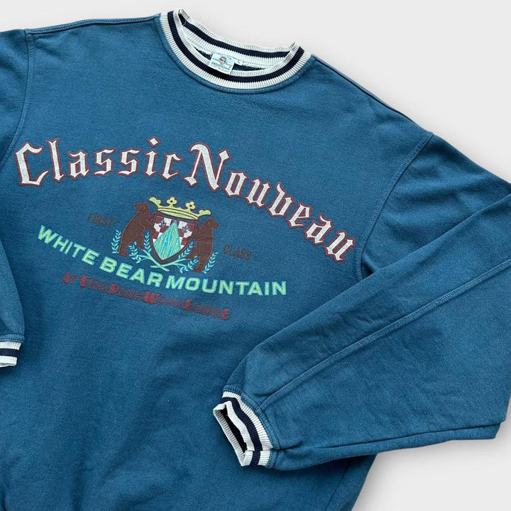 Vintage-Sweatshirt mit Grafik – groß