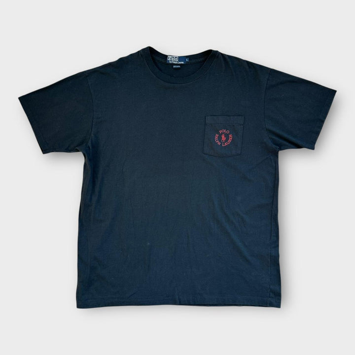 Vintage Ralph Lauren Taschen-T-Shirt – groß