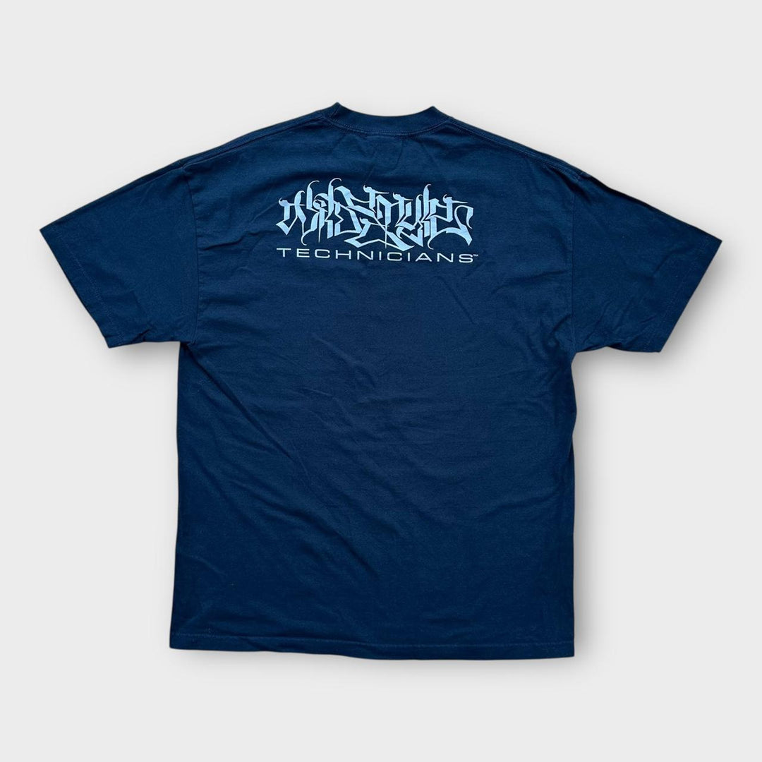 Wildes Technicians Hip-Hop-Grafik-T-Shirt – XL