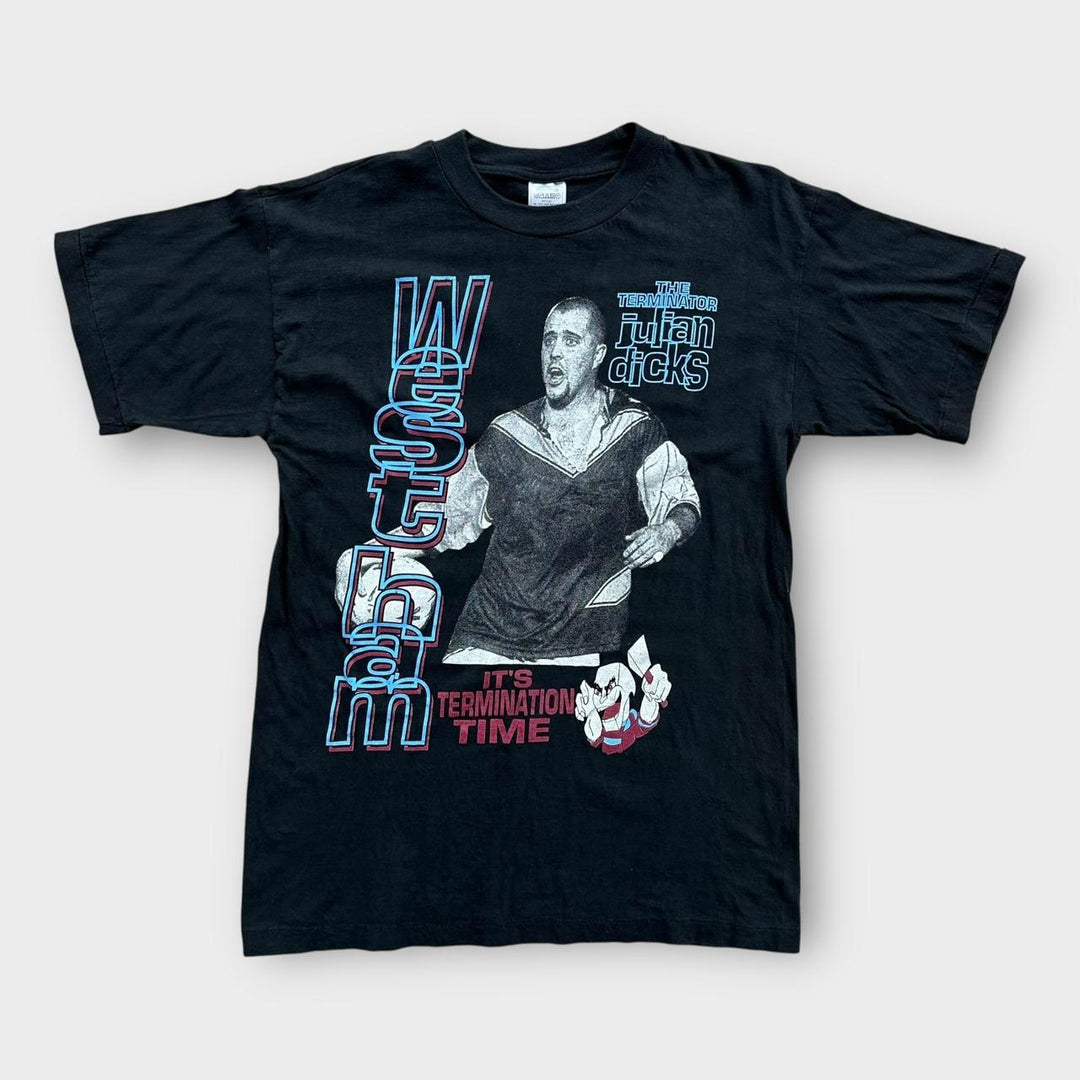 Vintage West Ham Julian Dicks Grafik-T-Shirt – mittelgroß