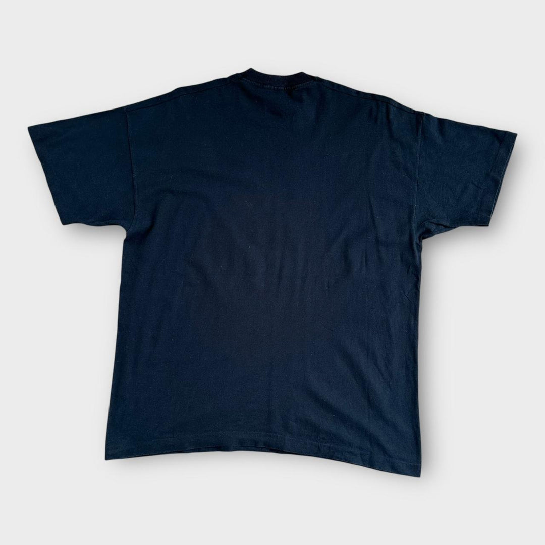 Vintage T-Shirt mit starker Schleife und Grafik – XL