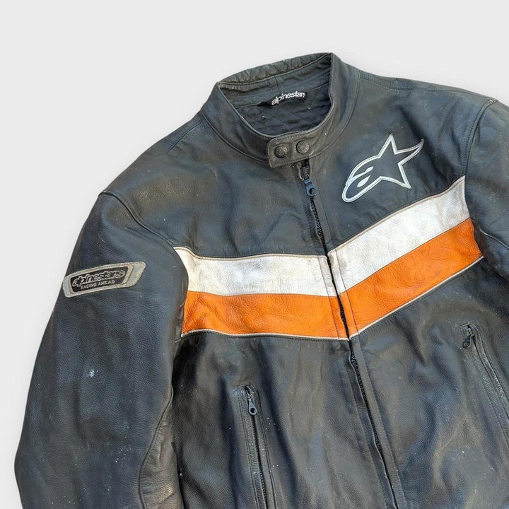 Alpinestars Leder-Bikerjacke – mittel (Maße prüfen)