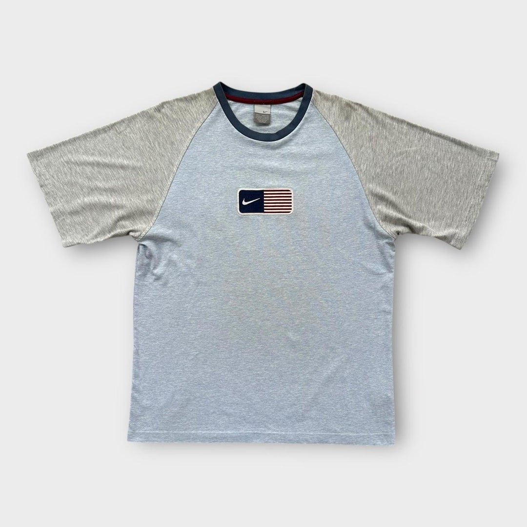 Y2K Nike USA Flagge T-Shirt - groß (passt wie ein XL)