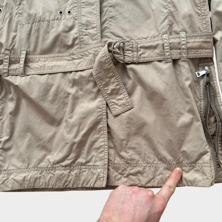 Prada Sport technischer Trenchcoat – Damen mittlere Größe 44 (kariert