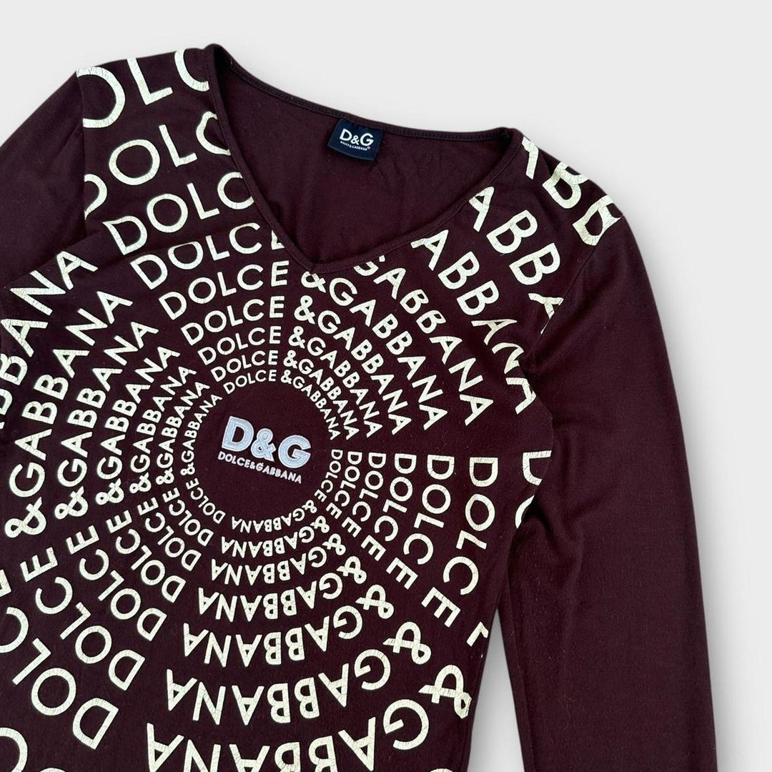 D&G Y2K-Top BRAUN – Damengröße L