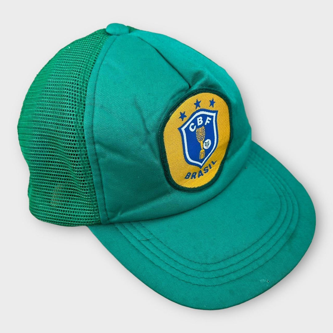 Brasilien-Fußballkappe aus den 90ern – Einheitsgröße