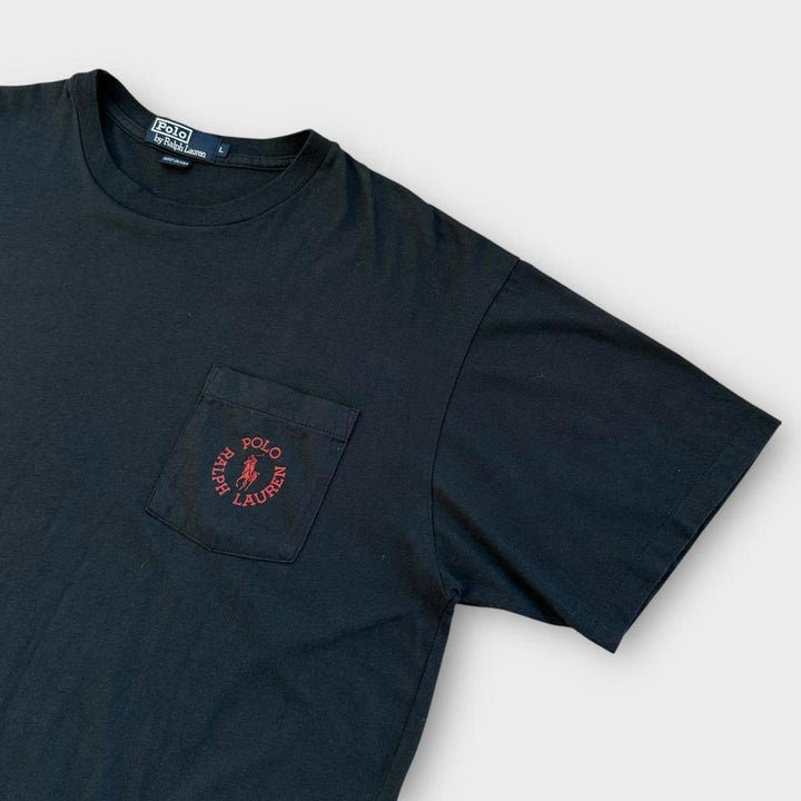 Vintage Ralph Lauren Taschen-T-Shirt – groß