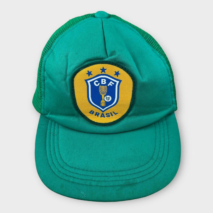 Brasilien-Fußballkappe aus den 90ern – Einheitsgröße