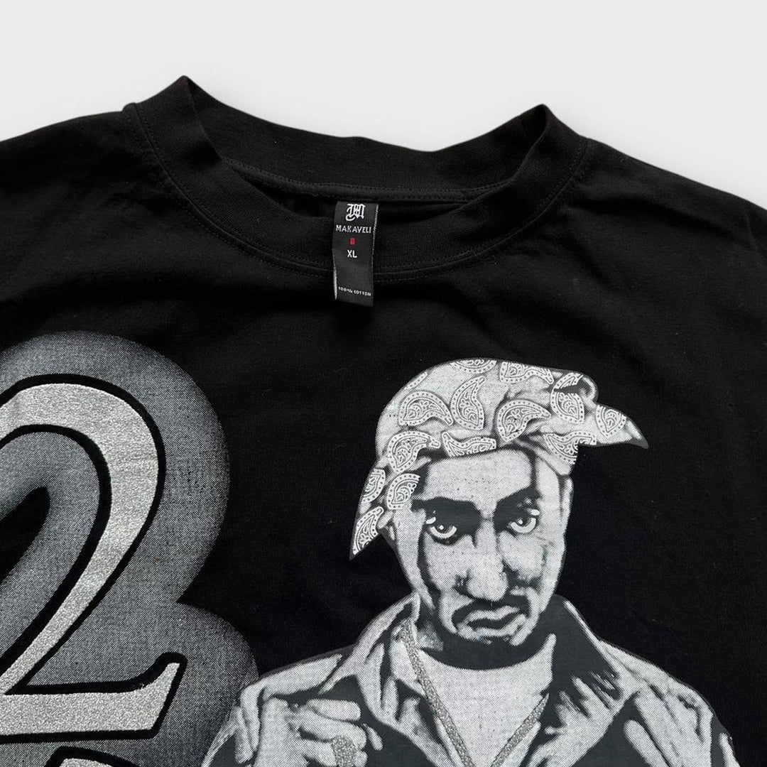 Vintage Tupac Grafik-T-Shirt – XL