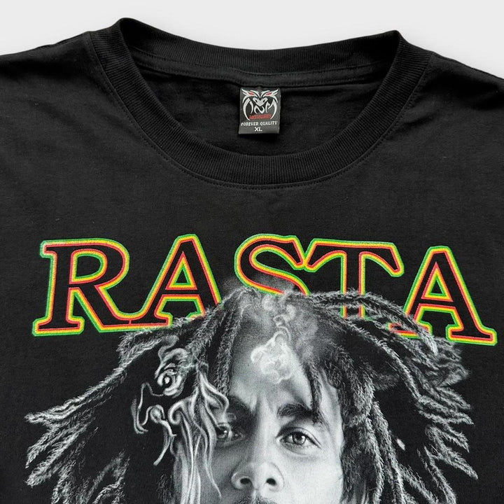 T-Shirt mit Bob-Marley-Grafik – XL