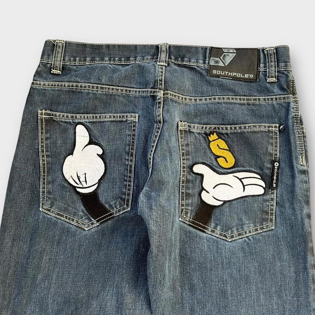 Southpole Hip-Hop-Baggy-Jeans – 34 Zoll