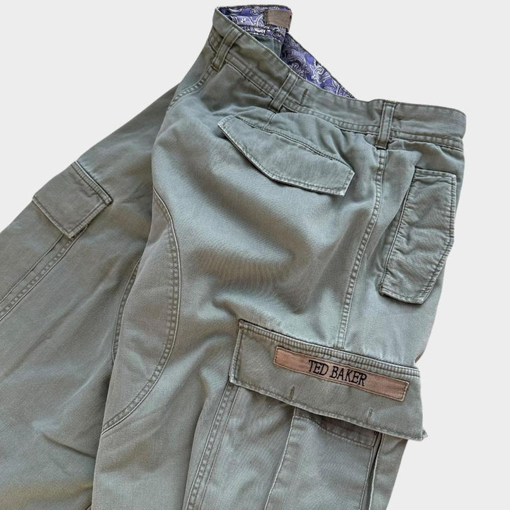 Y2K-Cargos mit weitem Bein von Ted Baker – Taille 32