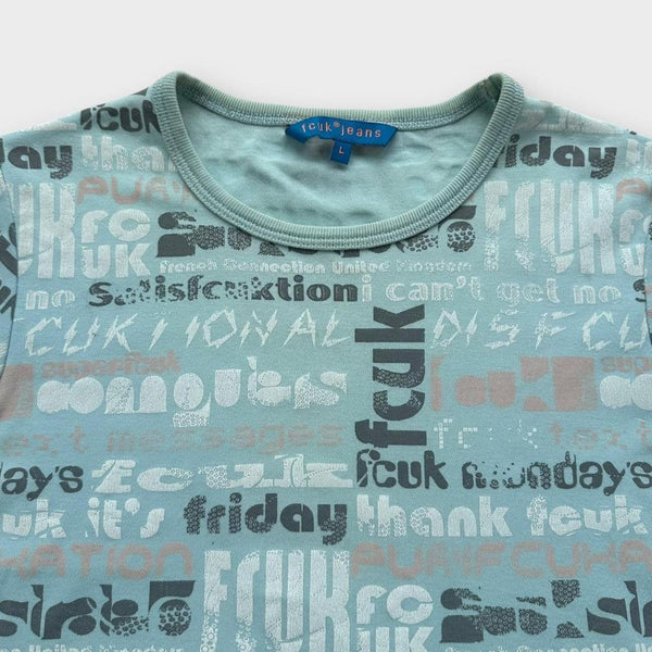 Vintage Y2K FCUK T-Shirt – Damen groß