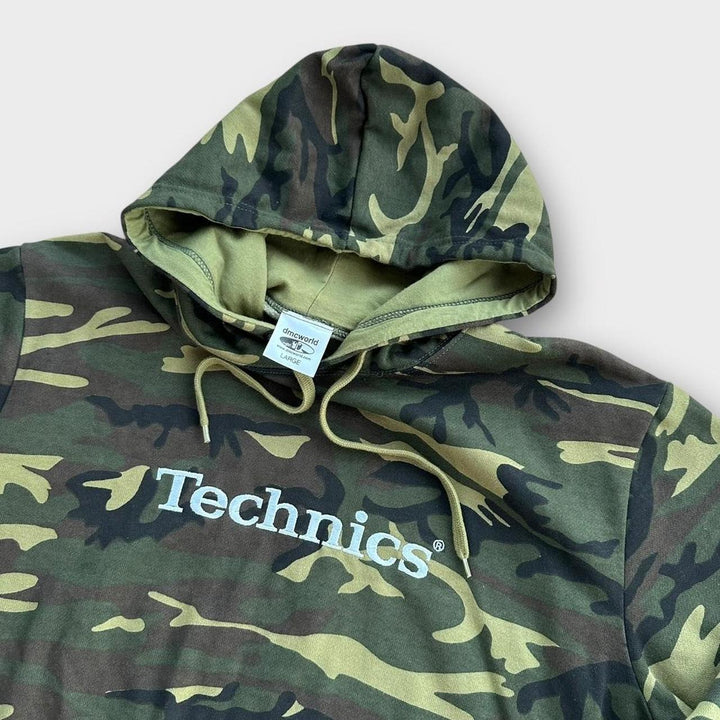 Vintage Technics DJ Kapuzenpullover – groß