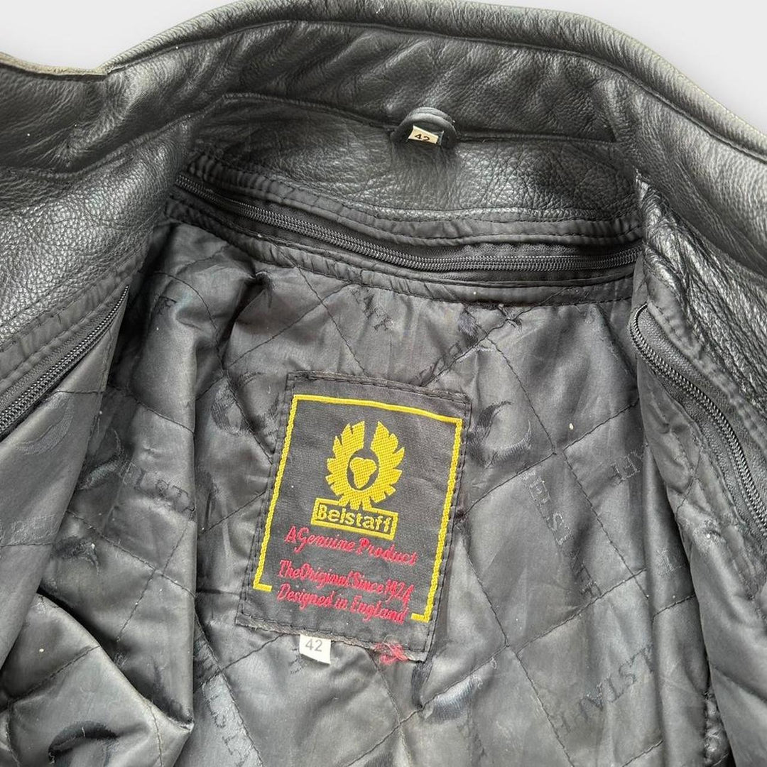 Belstaff Leder-Bikerjacke – klein (Maße prüfen)