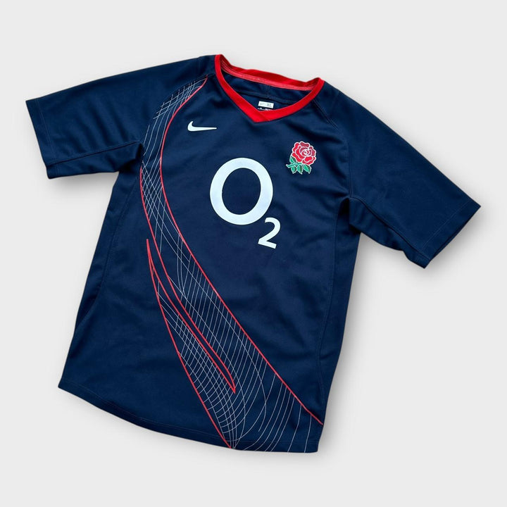 England-Rugby-Oberteil – Kinder 13/15 (passt wie eine kleine Größe)
