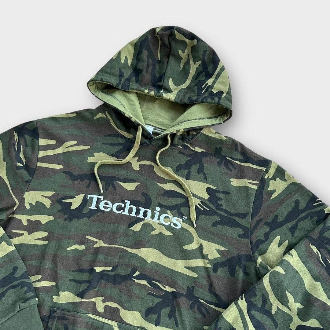 Vintage Technics DJ Kapuzenpullover – groß