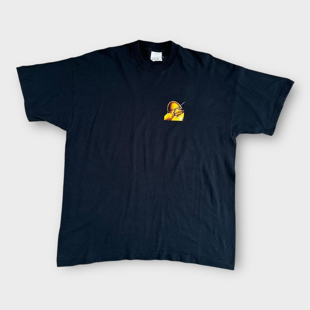 Vintage T-Shirt mit starker Schleife und Grafik – XL