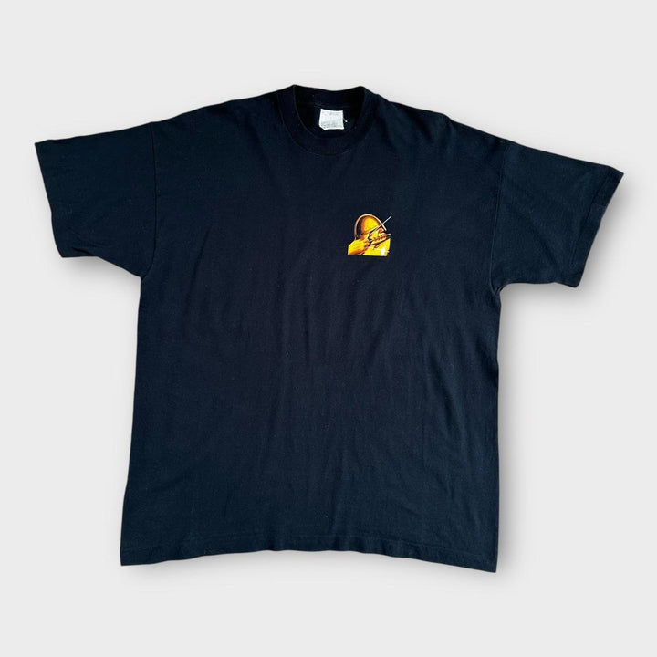 Vintage T-Shirt mit starker Schleife und Grafik – XL