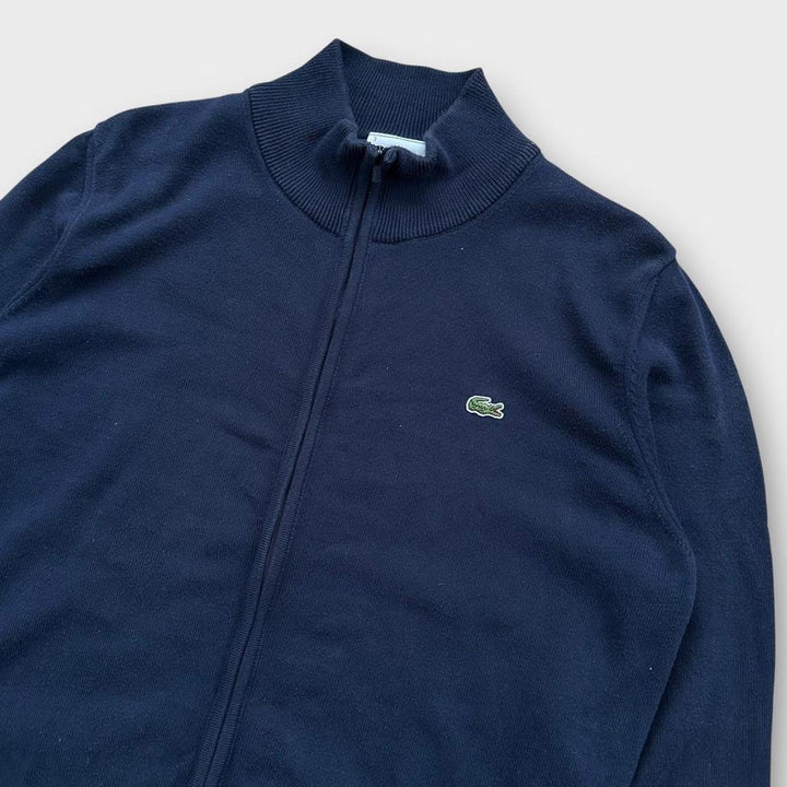 Lacoste-Strickpullover mit Reißverschluss – mittelgroß