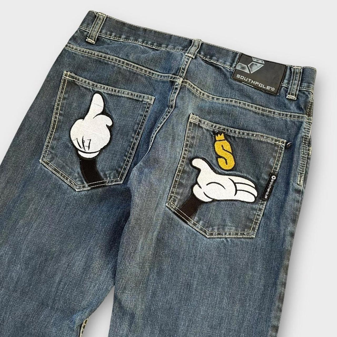 Southpole Hip-Hop-Baggy-Jeans – 34 Zoll