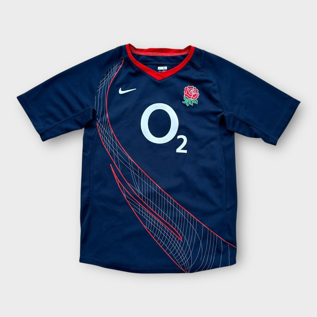 England-Rugby-Oberteil – Kinder 13/15 (passt wie eine kleine Größe)