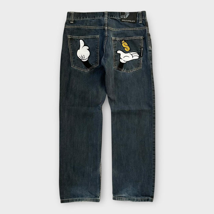 Southpole Hip-Hop-Baggy-Jeans – 34 Zoll