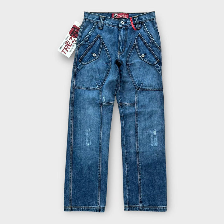Vintage Y2K Jeans mit weitem Bein – 28 Taille