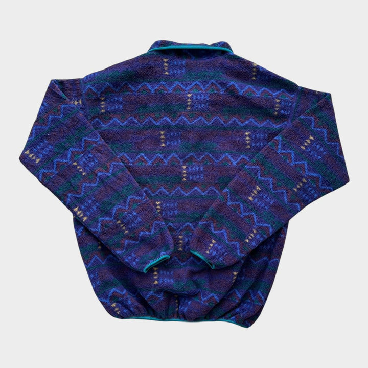 Vintage Columbia Fleece mit Funky-Muster - XL