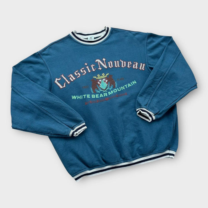Vintage-Sweatshirt mit Grafik – groß