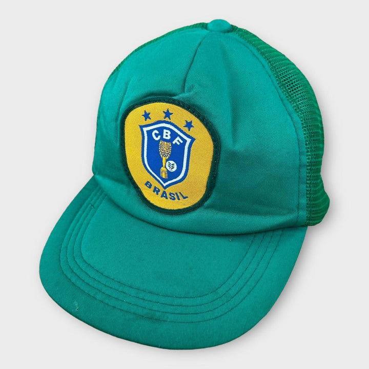 Brasilien-Fußballkappe aus den 90ern – Einheitsgröße