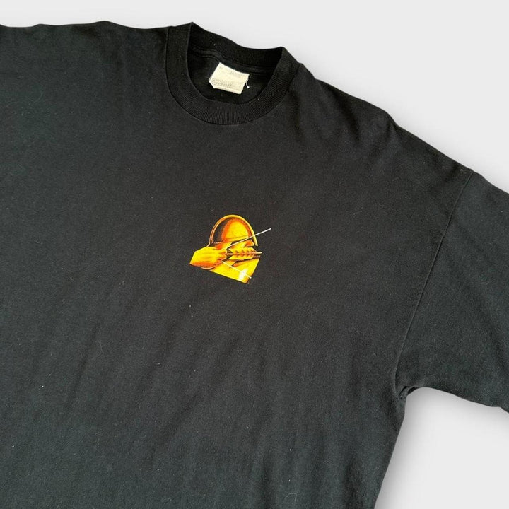 Vintage T-Shirt mit starker Schleife und Grafik – XL