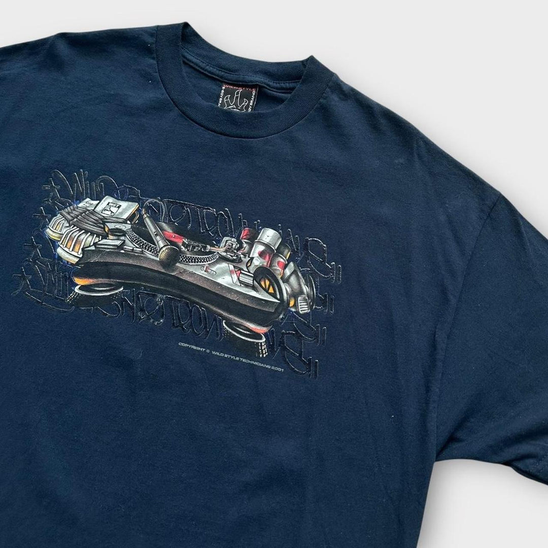 Y2K-Hip-Hop-Grafik-T-Shirt – XL