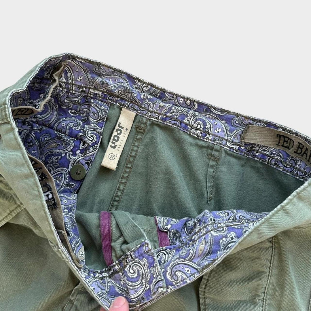 Y2K-Cargos mit weitem Bein von Ted Baker – Taille 32