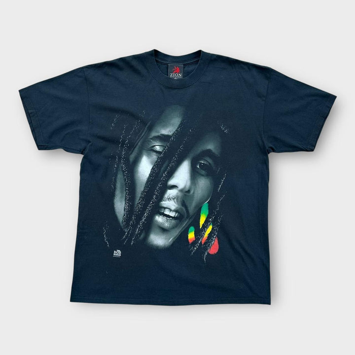 T-Shirt mit Bob-Marley-Grafik – XL