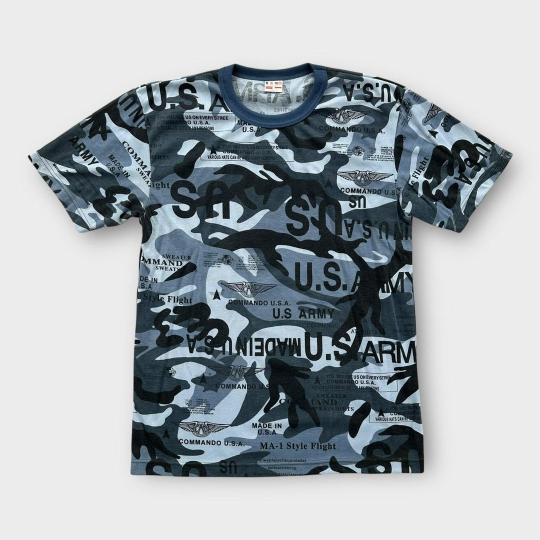 Y2K-Camouflage-Grafik-T-Shirt – XL