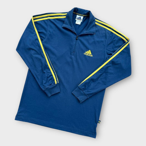 Adidas Sweatshirt mit Viertelreißverschluss – klein