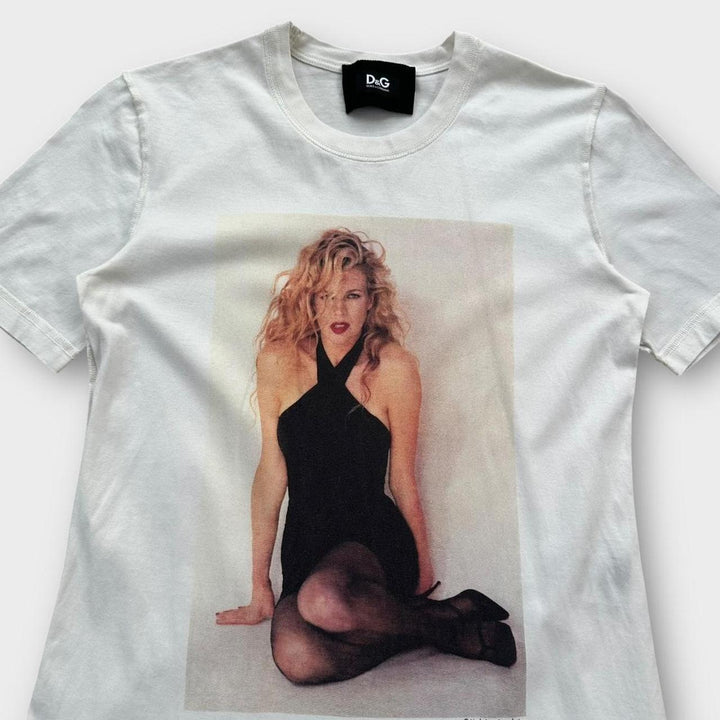 Vintage D&G Kim Basinger Grafik-T-Shirt – Damen groß