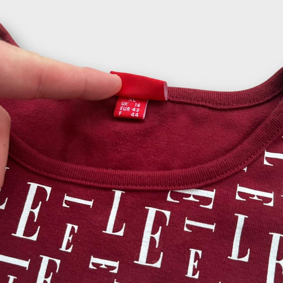 Y2K Vintage Elle Top – Damen XL