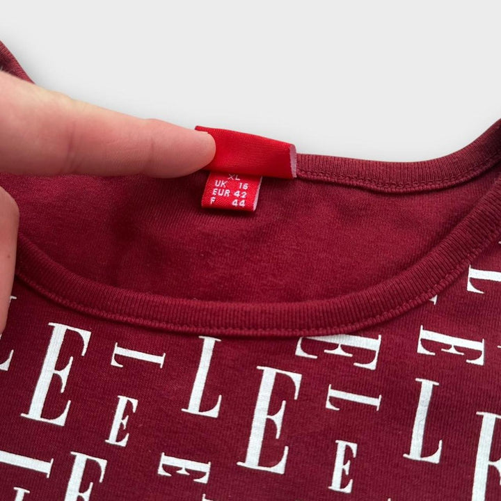 Y2K Vintage Elle Top – Damen XL