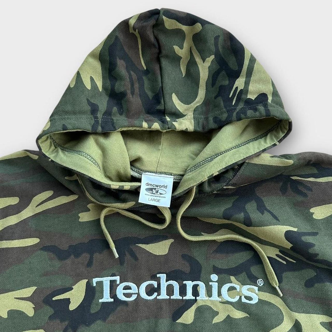 Vintage Technics DJ Kapuzenpullover – groß