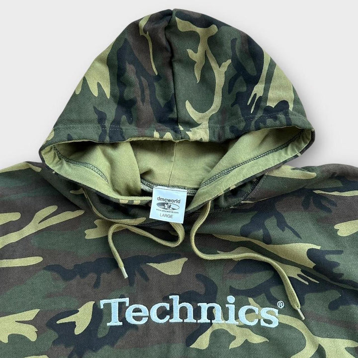 Vintage Technics DJ Kapuzenpullover – groß