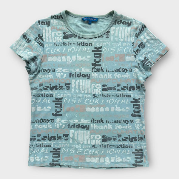 Vintage Y2K FCUK T-Shirt – Damen groß