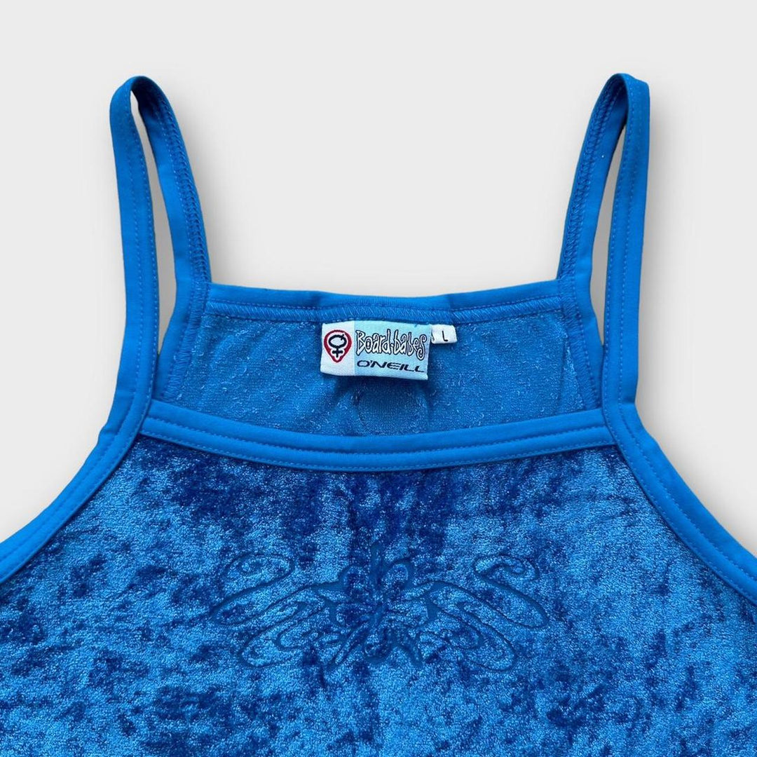 Y2K O'Neil Velours-Cami-Top – Groß