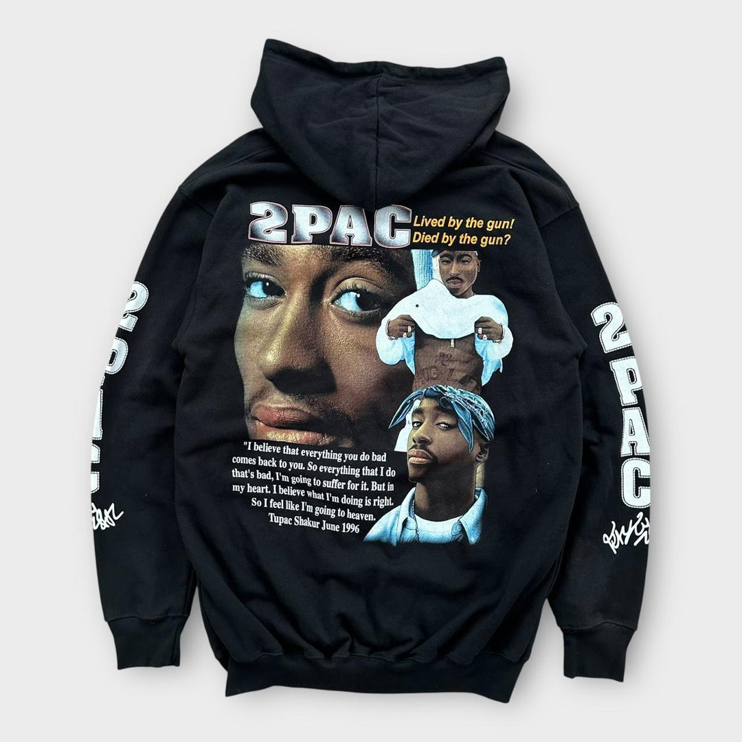 Y2K Tupac Kapuzenpullover - XL