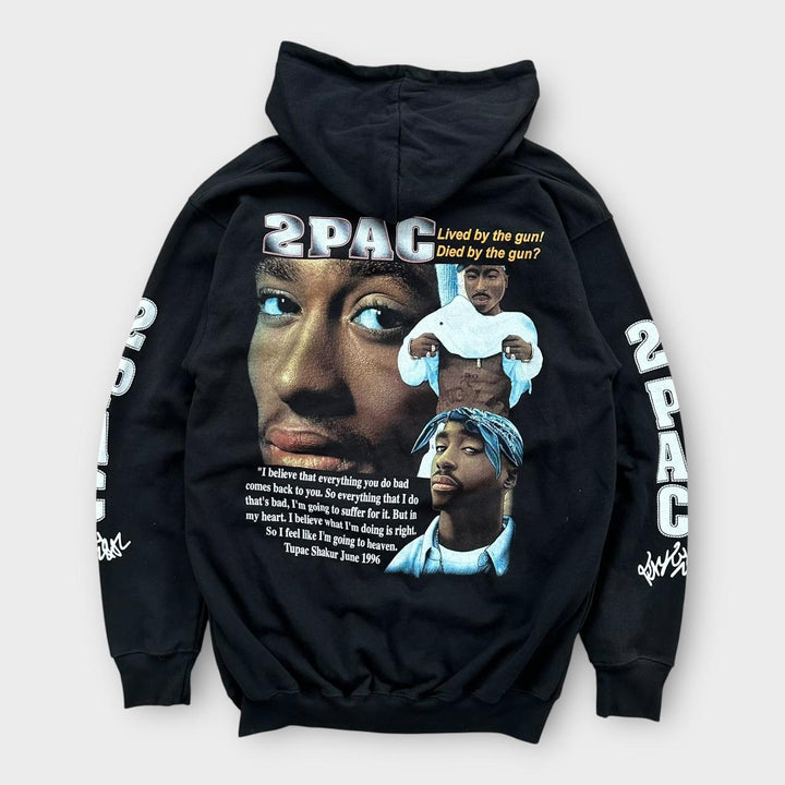 Y2K Tupac Kapuzenpullover - XL