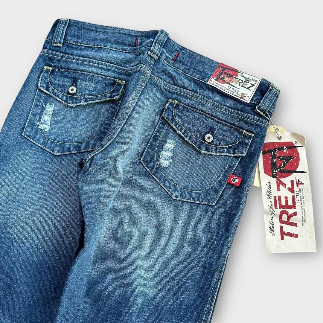 Vintage Y2K-Jeans mit weitem Bein – 32 Zoll